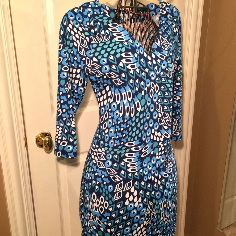 Escapada Living Blue Mid-Length Casual Dress - S/M